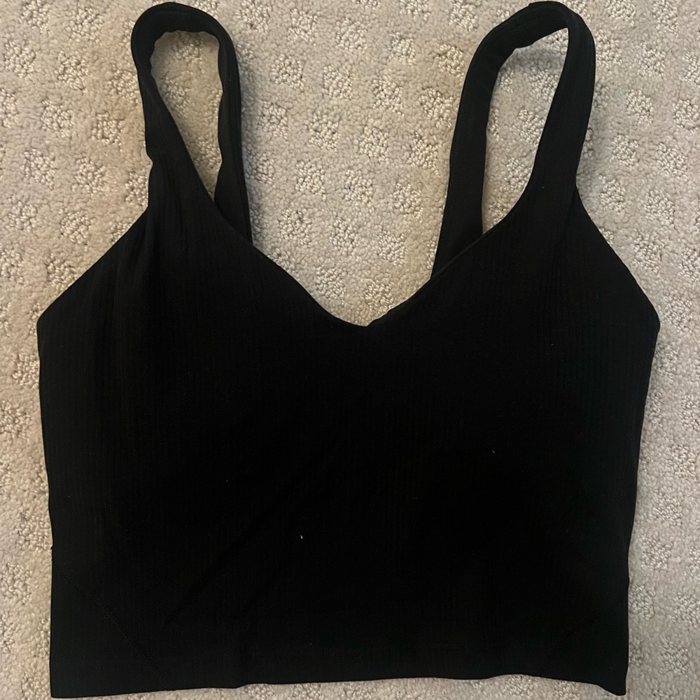lululemon align ribbed tank black
